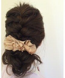 ☆ | ヘアアレンジ。 編み込み ＋ おだんご(その他)