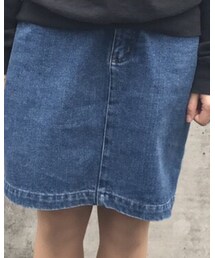 flower | デニムスカート