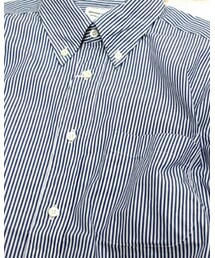 MANUAL ALPHABET | MANUAL ALPHABET ブロードストライプボタンダウンシャツ(シャツ/ブラウス)
