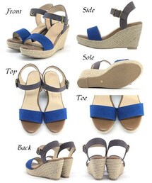 DouDou | 【minia】ウェッジソール コンビサンダル(サンダル)