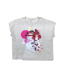 オオヤサヤカ×GYFT by HFRACTAL - NS TEE(lily1/GRAY)(Tシャツ/カットソー)