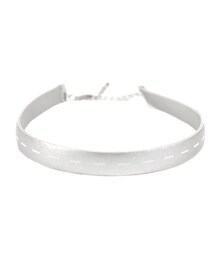 FAKE LEATHER CHOKER(SILVER)(チョーカー)