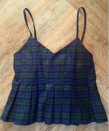 チェックビスチェ(キャミソール)