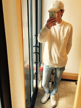 「H&M（エイチ・アンド・エム）のアイテム（その他）」を使った、わーっ。さん（メンズ・186cm）の冬コーディネート