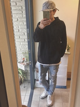 「H&M（エイチ・アンド・エム）のアイテム（その他）」を使った、わーっ。さん（メンズ・186cm）の春コーディネート