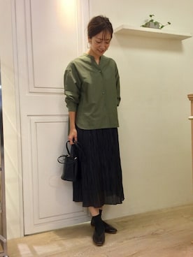 「human woman（ヒューマンウーマン）のアイテム」を使った、sayakaさん（レディース・165cm）の秋コーディネート