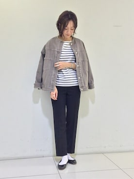 「お出掛けコーデ」｜「アイテム（ブルゾン）」を使った、sayakaさん（レディース・165cm）の冬コーディネート