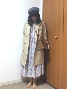 「コンバース ハイカット」｜「アイテム（ハンチング/ベレー帽）」を使った、gakijirooo***さん（レディース・153cm）の春コーディネート