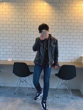 「Apple（-）のアイテム（その他）」を使った、realllllwgさん（メンズ・173cm）の春コーディネート