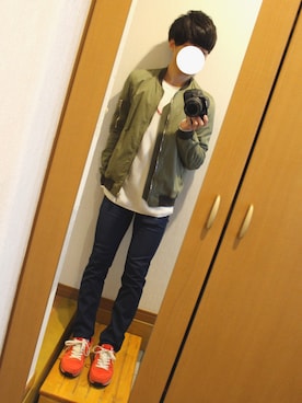 「FACTOTUM（ファクトタム）のアイテム（ブルゾン）」を使った、けいさん（メンズ・158cm）の春コーディネート