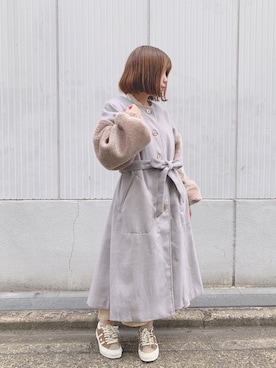 「Crisp（クリスプ）のアイテム（その他アウター）」を使った、m a r iさん（レディース・150cm）の秋コーディネート