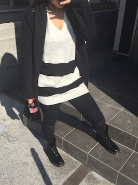 「アラサー母さんコーデ」｜ひさきさん（レディース・161cm）の冬コーディネート