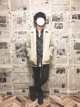 「SENSE OF PLACE by URBAN RESEARCH（センスオブプレイスバイアーバンリサーチ）のアイテム（ナイロンジャケット）」を使った、YOGGIさん（メンズ・170cm）の秋コーディネート