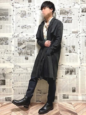 「ATMOSPHERE（アトモスフィア）のアイテム（ジャケット/アウター）」を使った、YOGGIさん（メンズ・170cm）の春コーディネート