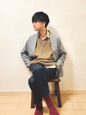 YOGGIさん（メンズ・170cm）の春コーディネート