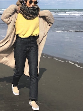 「wc JAPAN（ダブルシージャパン）のアイテム」を使った、まちょさん（レディース・156cm）の冬コーディネート