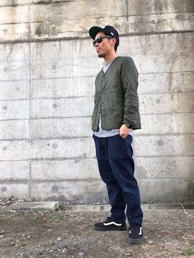 「Apple Watch」｜「アイテム（ジャケット/アウター）」を使った、KYO---TAさん（メンズ・176cm）の冬コーディネート
