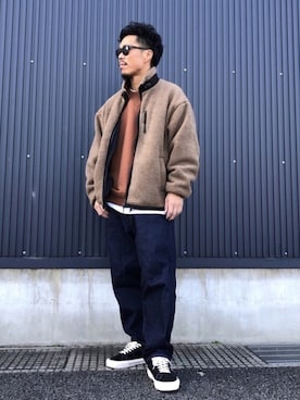「Johnbull Private labo（ジョンブルプライベートラボ）のアイテム（スウェット）」を使った、KYO---TAさん（メンズ・176cm）の冬コーディネート