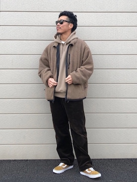 「アイテム（レッグウェア）」を使った、KYO---TAさん（メンズ・176cm）の冬コーディネート