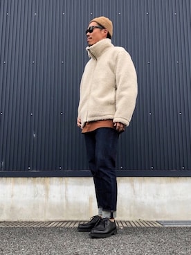 「zozoデニム」｜「アイテム（帽子）」を使った、KYO---TAさん（メンズ・176cm）の冬コーディネート