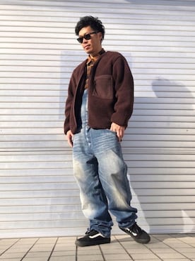 「Johnbull Private labo（ジョンブルプライベートラボ）のアイテム（オールインワン・サロペット）」を使った、KYO---TAさん（メンズ・176cm）の冬コーディネート