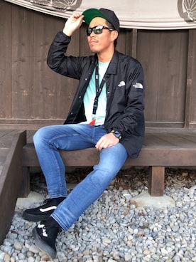 「FTC（エフティーシー）のアイテム（帽子）」を使った、KYO---TAさん（メンズ・176cm）の春コーディネート