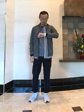 「HARE」｜「アイテム（スタジャン）」を使った、Kit Gorさん（メンズ・167cm）の冬コーディネート