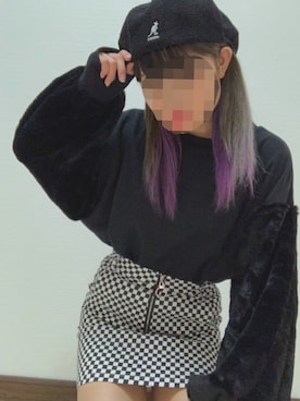 「ストリート服が好き」｜「アイテム（ハンチング/ベレー帽）」を使った、moepiさん（レディース・156cm）の秋コーディネート