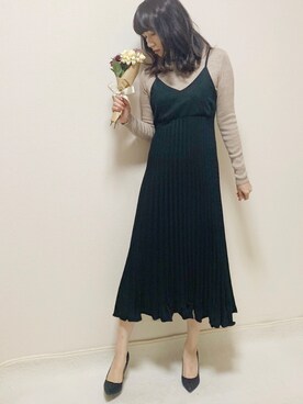 「UNIQLO（ユニクロ）のエクストラファインメリノリブタートルネックセーター（長袖）（ニット/セーター）」を使った、kaori_hi423さん（レディース・162cm）の冬コーディネート