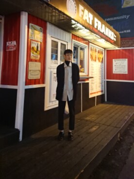 「TOPMAN（トップマン）のアイテム（パンツ）」を使った、Chamchiさん（メンズ・170cm）の春コーディネート