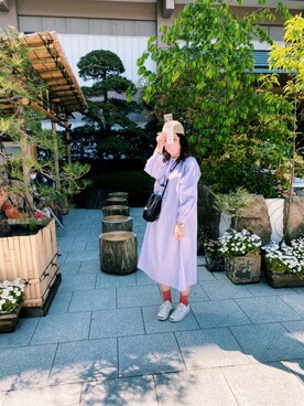 「ジャックパーセル」｜「アイテム（ワンピース/ドレス）」を使った、Ma7さん（レディース・169cm）の春コーディネート