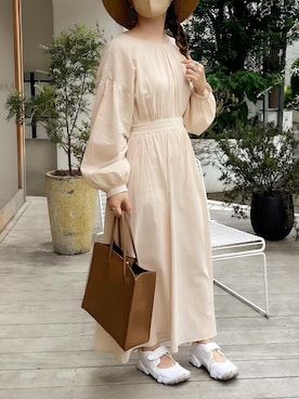 「Per sist ence（パーシエンス）のアイテム（ワンピース/ドレス）」を使った、𝑘𝑎𝑜𝑟𝑖さん（レディース・153cm）の夏コーディネート