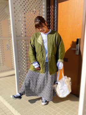 「CONVERSE（コンバース）のALL STAR HI（スニーカー）」を使った、えーたむさん（レディース・160cm）の冬コーディネート