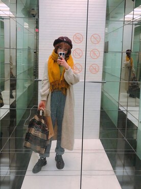 Jennie Liuさん（レディース・166cm）の冬コーディネート