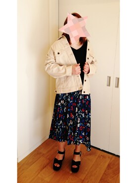 「Mila Owen」｜「アイテム（デニムジャケット）」を使った、rsm.kkさん（レディース・157cm）の冬コーディネート