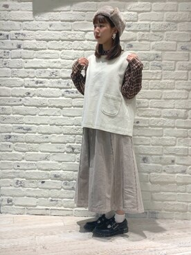 「やっぱりストリートが好き」｜「アイテム（その他アウター）」を使った、かとういおりさん（レディース・152cm）の秋コーディネート