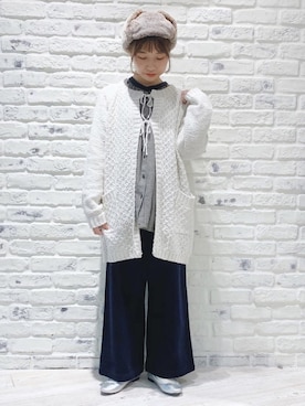 かとういおりさん（レディース・152cm）の冬コーディネート