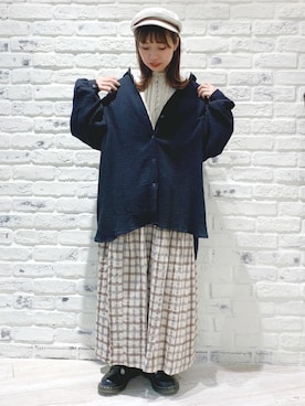 かとういおりさん（レディース・152cm）の冬コーディネート