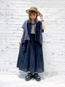 かとういおりさん(レディース・152cm)の夏コーディネート