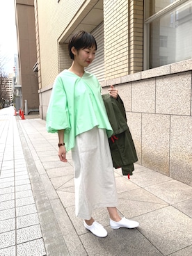 「SOFIE D'HOORE（ソフィードール）のアイテム」を使った、タハラアカネさん（レディース・157cm）の冬コーディネート