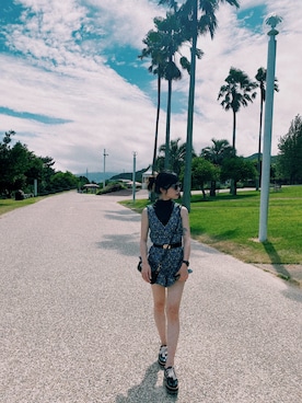 「hawaii」｜osakiayanoさん（レディース・154cm）の夏コーディネート