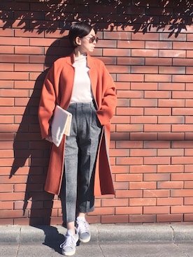 「Jonnlynx（ジョンリンクス）のアイテム（ジャケット/アウター）」を使った、stylist komakiさん（レディース・162cm）の冬コーディネート