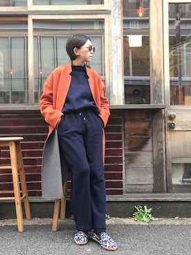 「Jonnlynx（ジョンリンクス）のアイテム（ジャケット/アウター）」を使った、stylist komakiさん（レディース・162cm）の冬コーディネート