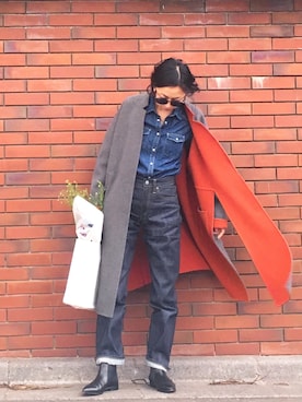 「Jonnlynx（ジョンリンクス）のアイテム（ジャケット/アウター）」を使った、stylist komakiさん（レディース・162cm）の冬コーディネート