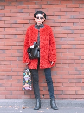 stylist komakiさん（レディース・162cm）の冬コーディネート