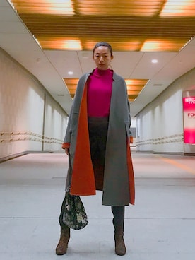 「Jonnlynx（ジョンリンクス）のアイテム（ジャケット/アウター）」を使った、stylist komakiさん（レディース・162cm）の冬コーディネート