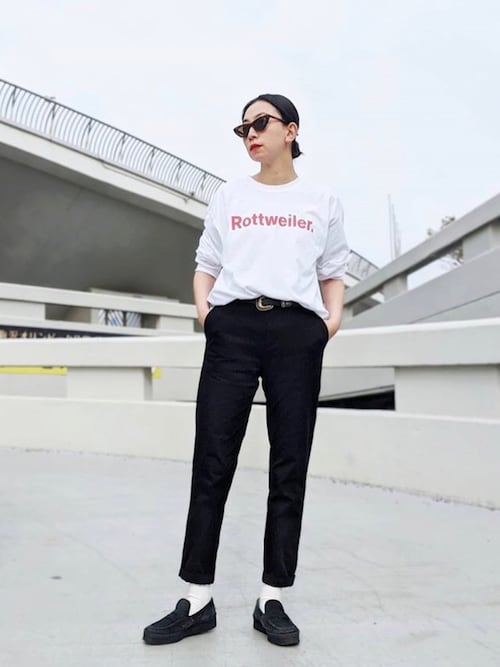 Stylist Komaki Rottweilerのtシャツ カットソーを使ったコーディネート Wear