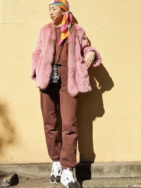 「DEICY（デイシー）のアイテム（その他アウター）」を使った、stylist komakiさん（レディース・162cm）の冬コーディネート
