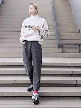 「BEDWIN & THE HEARTBREAKERS」｜stylist komakiさん（レディース・162cm）の冬コーディネート