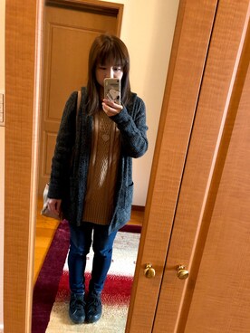 「Honeys（ハニーズ）のアイテム（アクセサリー）」を使った、erikaさん（レディース・155cm）の秋コーディネート